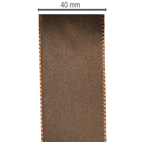 Taftband braun glänzend 40 mm x 50 m für Dekorationen und Geschenkverpackungen | Floristik24.at
