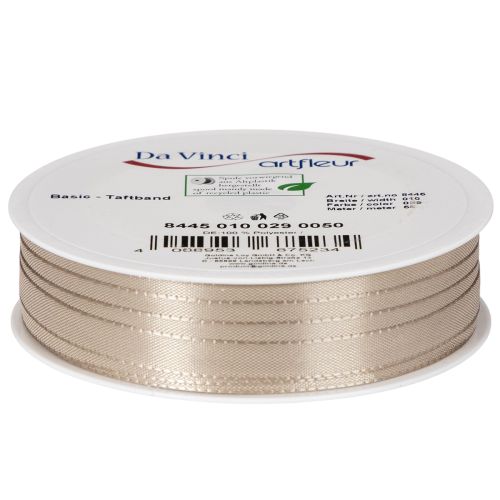 Geschenkband Beige 10mm
