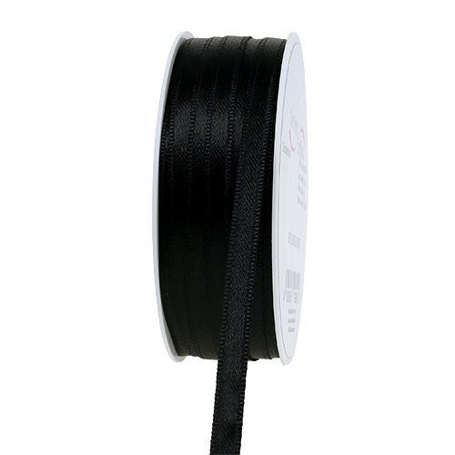 Dekorationsband Schwarz 6mm 50m | Floristik24.at