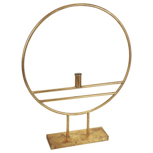 Dekoring mit Fuß Kerzenständer Metall Deko Gold Ø44,5cm