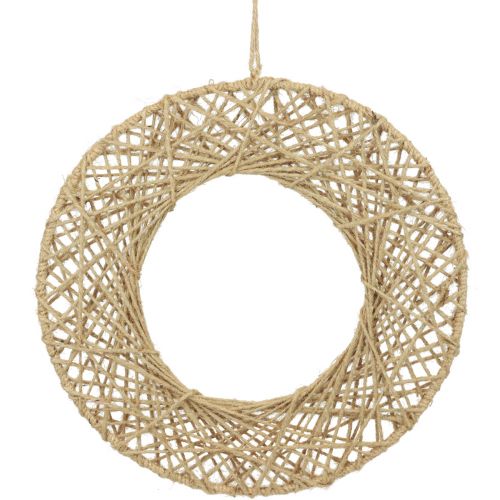 Floristik24 Dekoringe Jute Bespannt Hängedeko Boho Deko Natur Ø38cm 2St