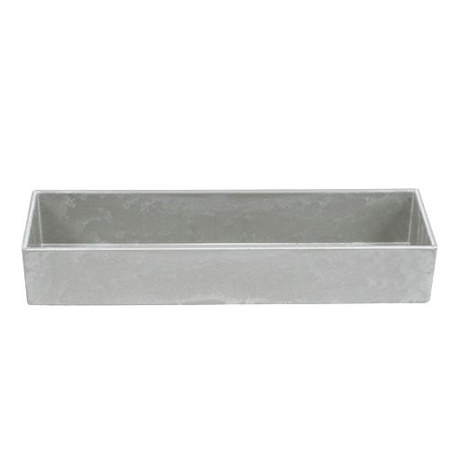 Artikel Dekoschale eckig Grau 32cm x 10,5cm H5cm