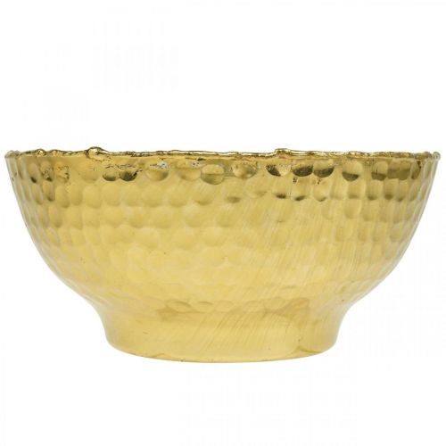 Floristik24 Dekoschale Metall Vintage Schale Gold Metallschale Ø16cm