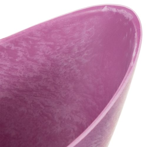 Dekoschale Kunststoff Pink 20 x 9 x 11,5 cm Oval | Floristik24.at