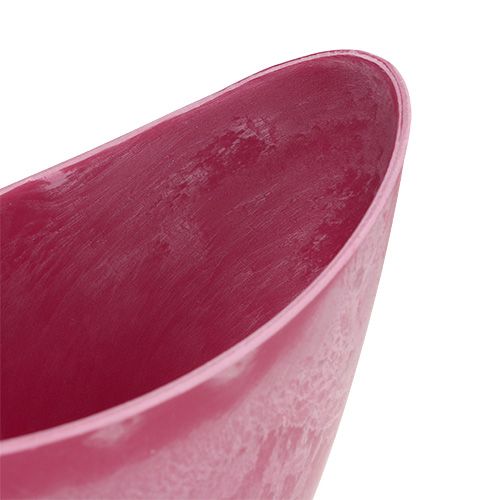 Artikel Dekoschale Plastik Pink 20cm x 9cm H11,5cm, 1St