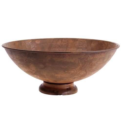 Floristik24 Dekoschale Metallschale Rost Deko Vintage Ø34cm H12cm