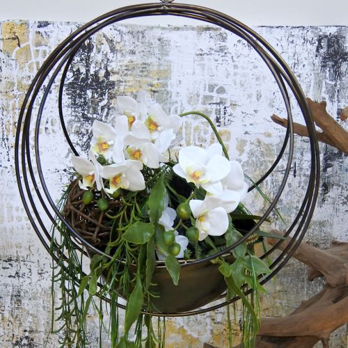 Floristik24 Dekoschale zum Hängen Blumenampel Metall Ø31cm H55,5cm