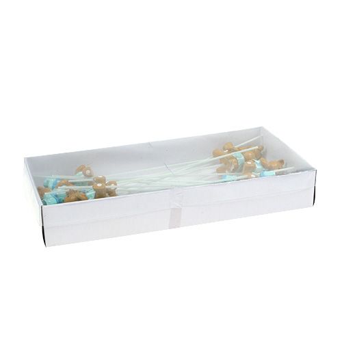 Artikel Dekostecker Bär, Schuh Blau 1,5-4cm 16St