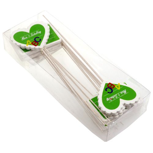 Floristik24 Dekostecker Einschulung 8cm sort 18 St