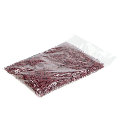 Floristik24 Dekosteine 9mm - 13mm 2kg Burgund