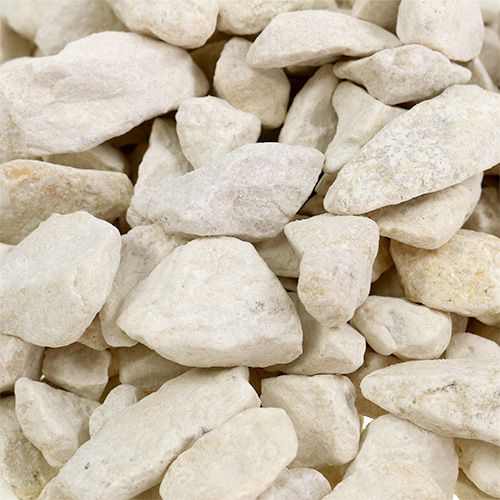 Floristik24 Dekosteine 9mm - 13mm 2kg Creme