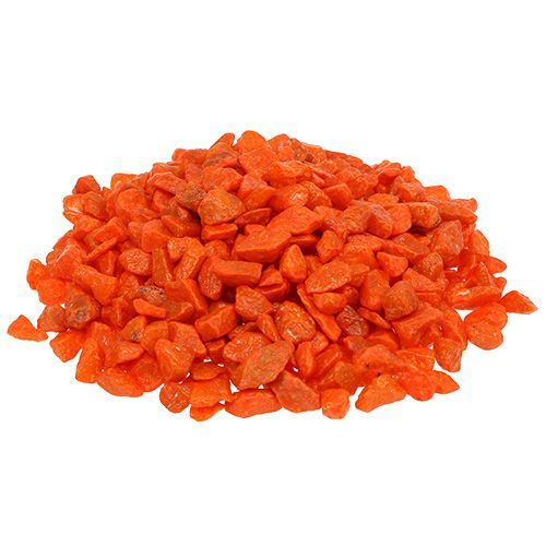 Floristik24 Dekosteine 9mm - 13mm Orange 2kg