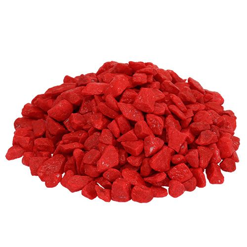 Floristik24 Dekosteine 9mm - 13mm Rot 2kg