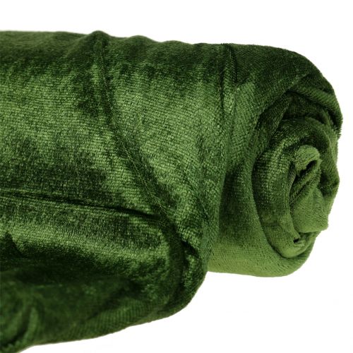 Floristik24 Dekostoff Velvet Moosgrün 140cm x 300cm