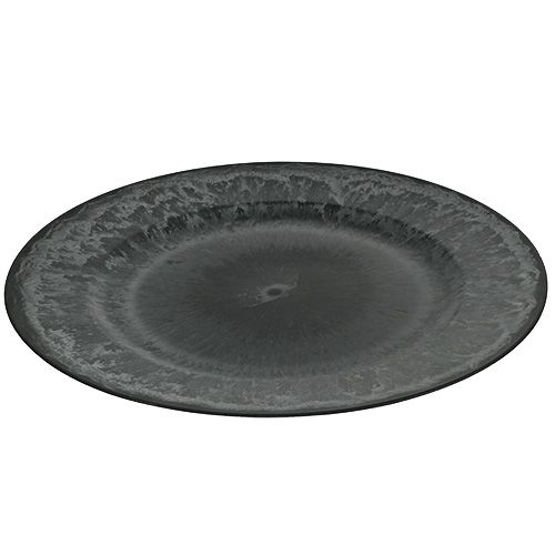 Floristik24 Dekoteller Anthrazit Ø33cm
