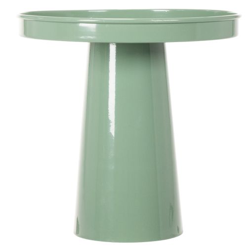 Dekoteller Metall Grün Rund 20 cm für Blumenarrangements | Floristik24.at