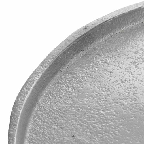 Floristik24 Dekoteller Ton Ø31cm Silber