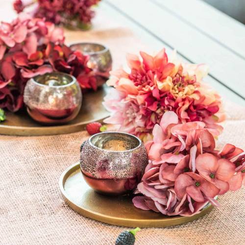 Floristik24 Dekoteller Ton Ø20cm Gold