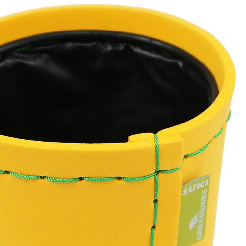 Floristik24 Pflanztopf gelb Ø12cm H11,5cm, 1St