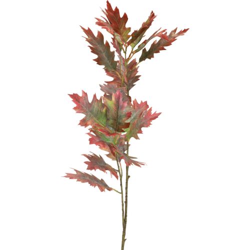 Floristik24 Dekozweig Herbst Deko Blätter Eichenlaub Rot, Grün 100cm