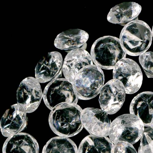 Artikel Dekosteine Diamant Acryl Klar Ø1,8cm 150g Streudeko