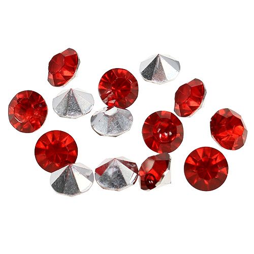 Floristik24 Diamanten Acryl 8mm Rot 50g