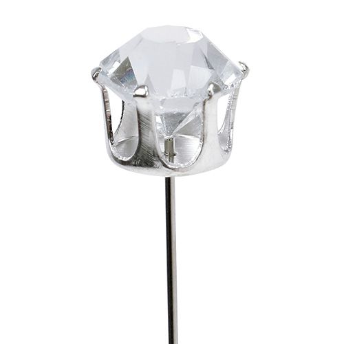 Floristik24 Diamantnadel Silber Ø10mm L6cm 36St