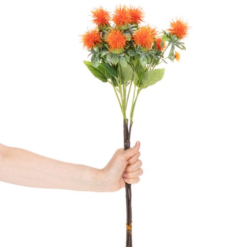 Artikel Künstliche Färberdistel orange 55cm für Wohnraumdeko und Vasen 4St