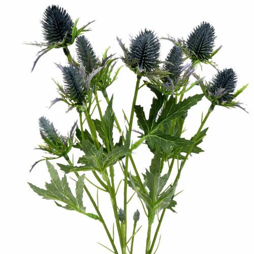 Floristik24 Distel künstliche Blume Blau 70cm