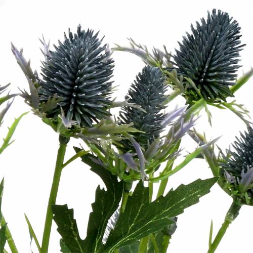 Floristik24 Distel künstliche Blume Blau 70cm