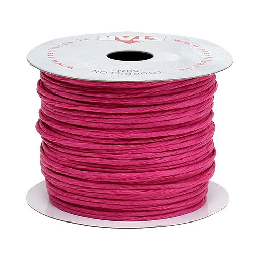 Floristik24 Draht umwickelt 50m Fuchsia