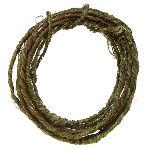 Floristik24 Draht Rustic Grün Schmuckdraht Basteldraht rustikal 3-5mm 3m