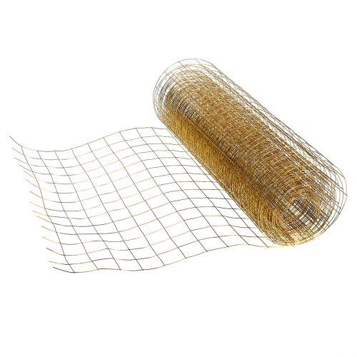 Floristik24 Drahtgeflecht Gold Deko Draht 35cm 5m