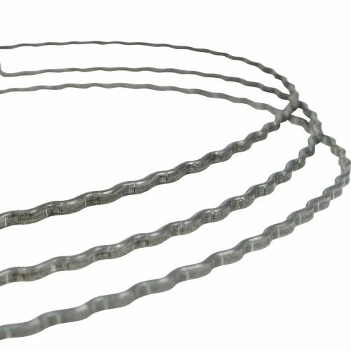 Artikel Drahtherz 30cm Wellenring für Wandkranz Kranzreif Herz 10St
