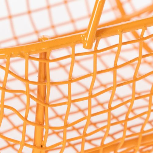 Artikel Drahtkorb mit Holzgriff Handliches Design Ideal für Frühlingsdeko Heim und Büro 17cm 6St