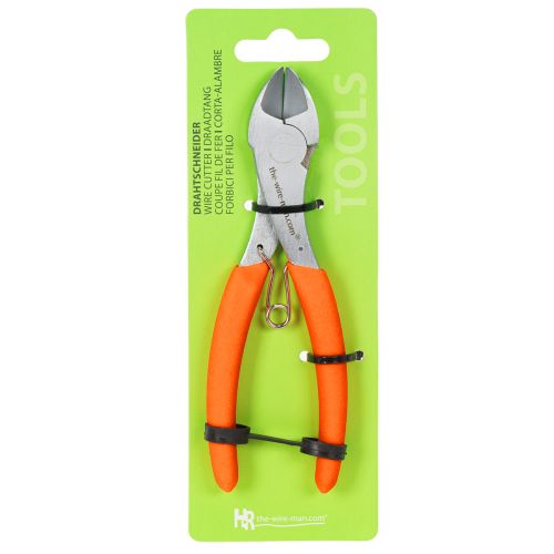 Drahtschneider aus Metall mit Neon-Griffen für Floristik und Basteln, 17 cm | Floristik24.at