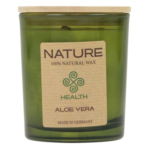 Artikel Duftkerze im Glas Naturwachs Kerze Aloe Vera 85×70mm