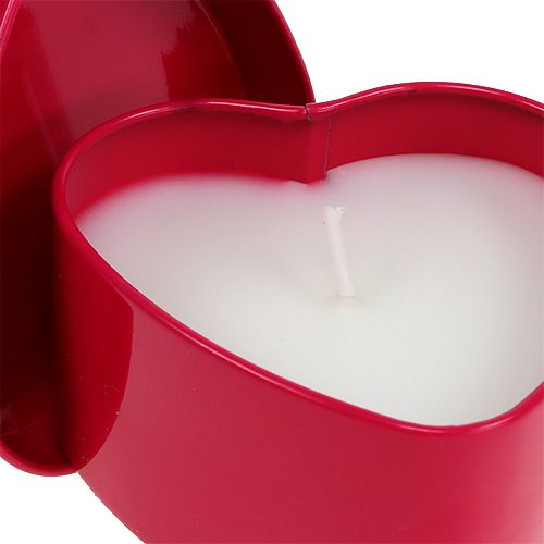 Floristik24 Duftkerze Herzform Pink 7cm x 3,5cm 1St