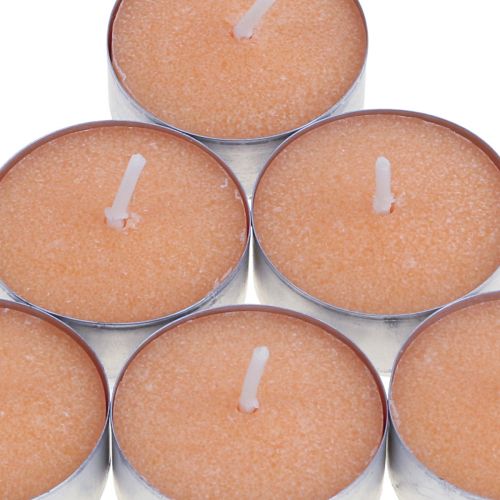 Artikel Duftkerzen Orange, Teelichter Duft, Raumduft Kerze Ø3,5cm H1,5cm 18St