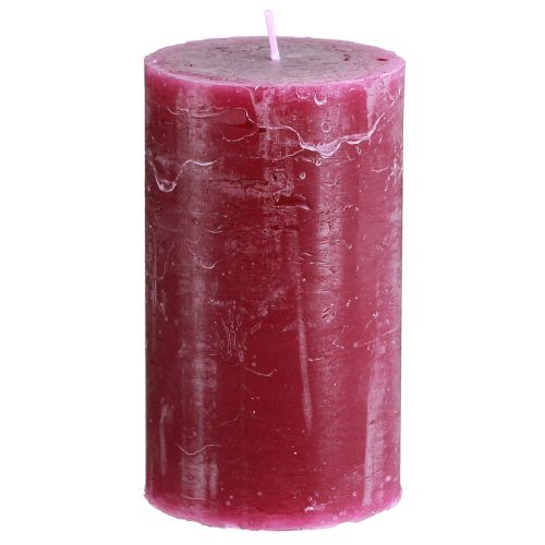 Durchgefärbte Kerzen Berry Stumpenkerzen Lila 70×120mm 4 St