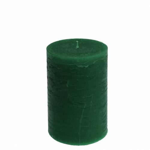 Artikel Durchgefärbte Kerzen Dunkelgrün 70x120mm 4 St