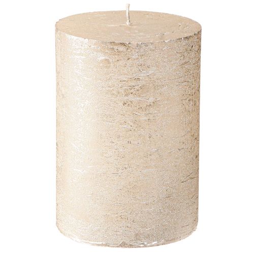 Durchgefärbte Kerzen Platin 85x120mm 2St