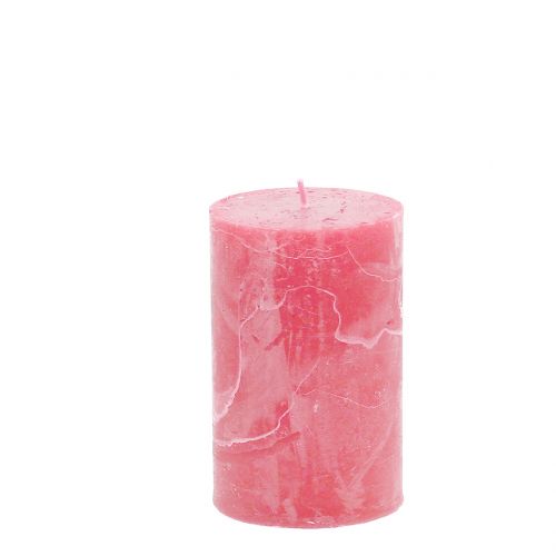 Durchgefärbte Kerzen Rosa 60x100mm 4 St