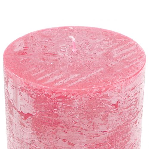 Artikel Durchgefärbte Kerzen Rosa 60x100mm 4St