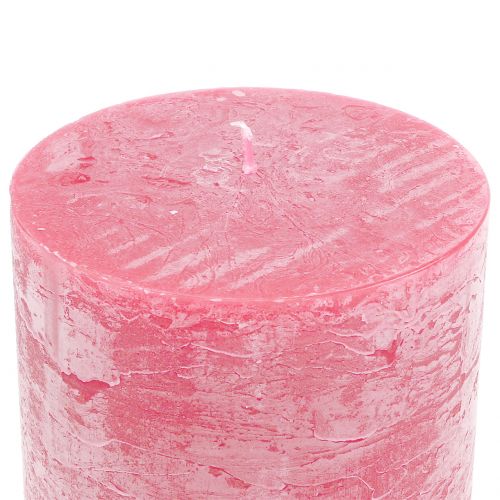 Artikel Durchgefärbte Kerzen Rosa 60x100mm 4 St