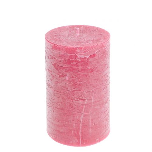 Floristik24 Durchgefärbte Kerzen Rosa 85x150mm 2St