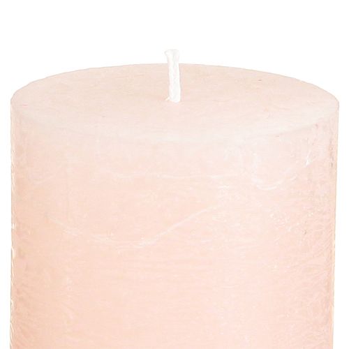Artikel Durchgefärbte Kerzen Rosa Stumpenkerzen Hellrosa 60×80mm 4 St
