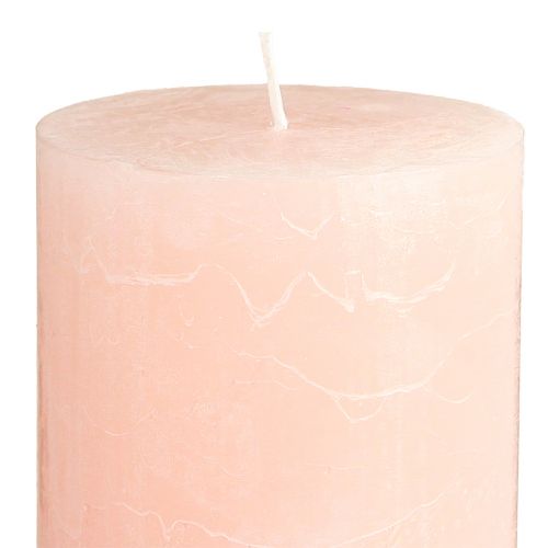 Artikel Durchgefärbte Kerzen Rosa Stumpenkerzen Hellrosa 85×120mm 2 St