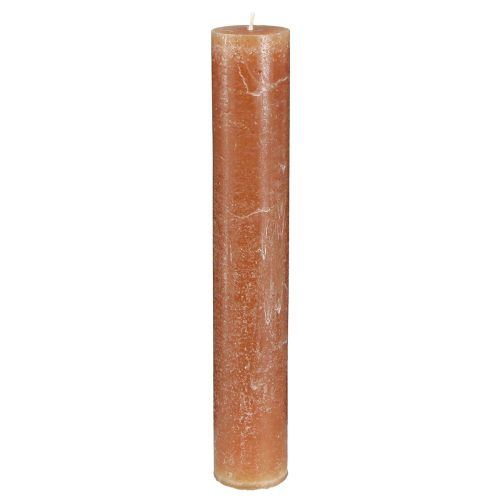Durchgefärbte Kerzen Stabkerzen Karamell 50x300mm 4 St