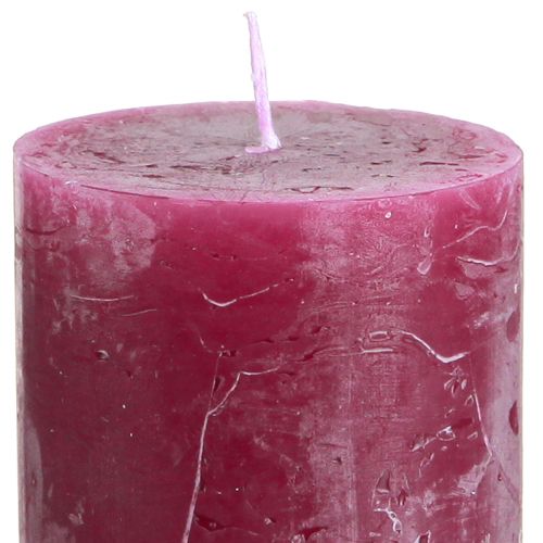 Floristik24 Durchgefärbte Kerzen Stumpenkerzen Berry 60x100mm 4 St